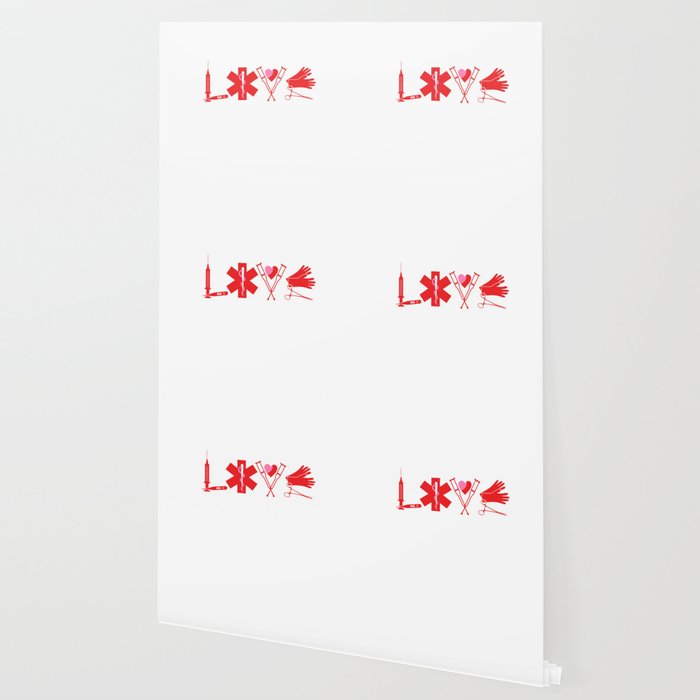 I Love Rn Nurse Design Gift Funny Registered Nurse Graphic Wallpaper By Dc Designstudio Society6