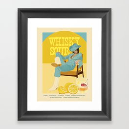 Whisky Sour Framed Art Print