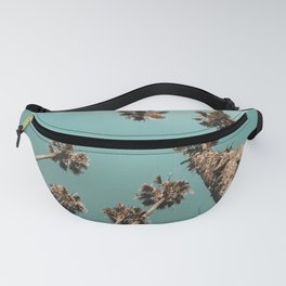 {1 of 2} Palm Trees = Happy // Teal Summer Sky Fanny Pack