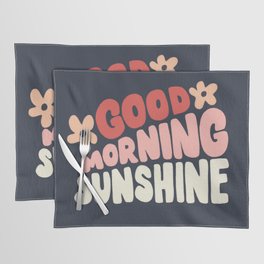 Good Morning Sunshine - Blue & Pink Placemat