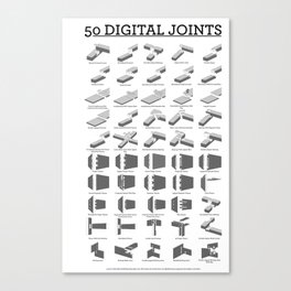 50 Digital Joints poster reference Canvas Print