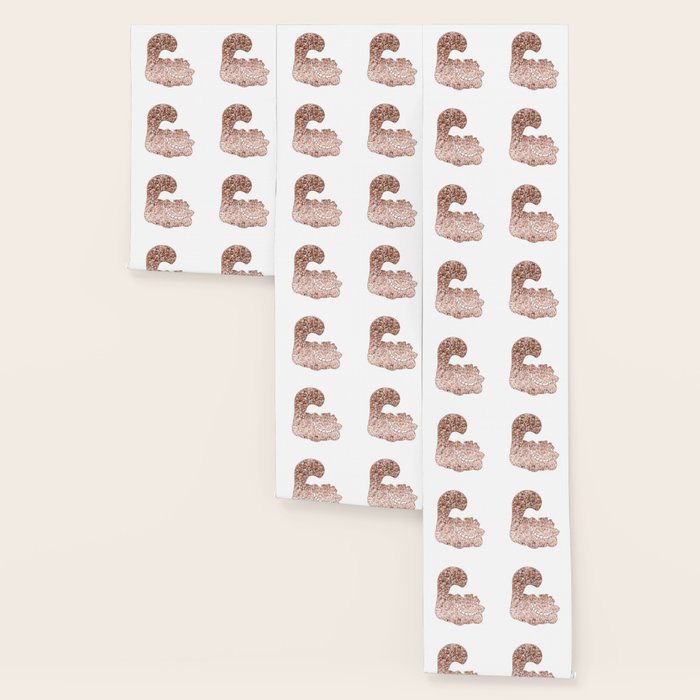Sparkling Rose Gold Cheshire Cat Wallpaper By Roseaesthetic Society6