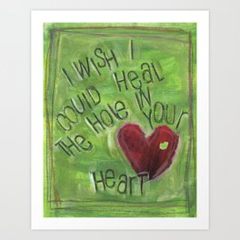 Hole in Your Heart by Seattle Artist Mary Klump Art Print