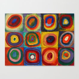 Color Study, Squares With Concentric Circles, 1913 by Wassily Kandinsky Canvas Print