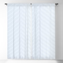 Herringbone White Decor Accent Blackout Curtain