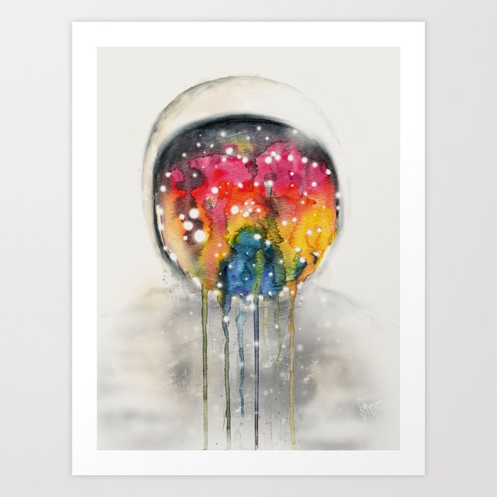 Somewhere in Space, I'm Dreaming Art Print