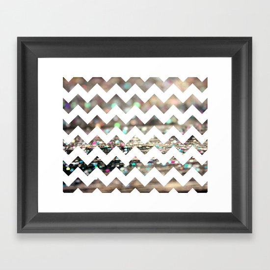 Afterparty Chevron Framed Art Print