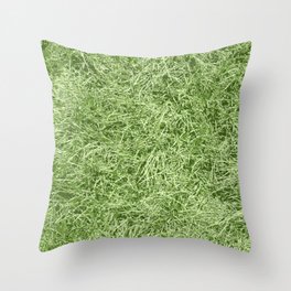 TURF, GRASS, LAWN MEADOW. Throw Pillow