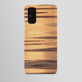 Wavy water in sunset Android Case