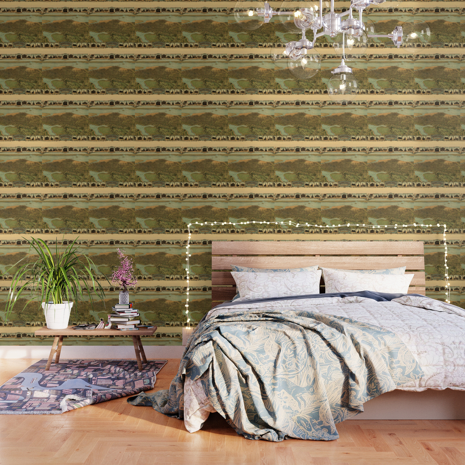 Map Of Oakland 1900 Wallpaper By Lydiadavid Society6