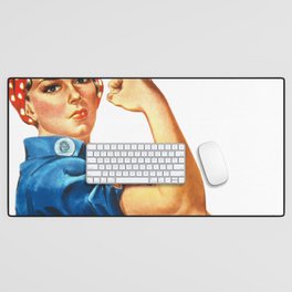 We Can Do It Iconic Rights Woman Lithograph Desk Mat