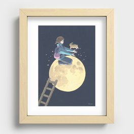 To The Moon Recessed Framed Print