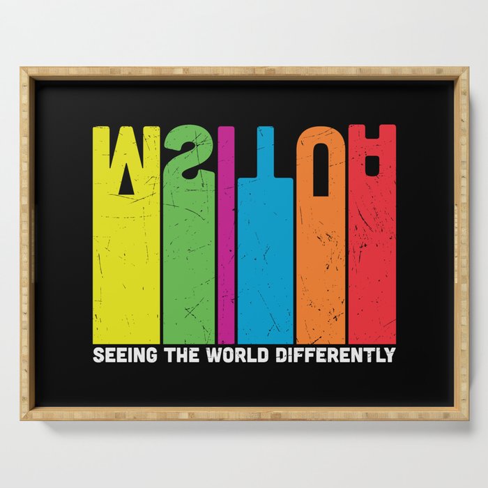 Seeing The World Differently Autism Awareness Serving Tray