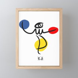 The Juggler of Life Minimal Art Design Framed Mini Art Print