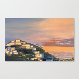 Santa Monica Coastline Canvas Print