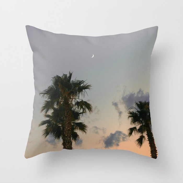 California Moon Nights | Nature and Landscape Photography Throw Pillow