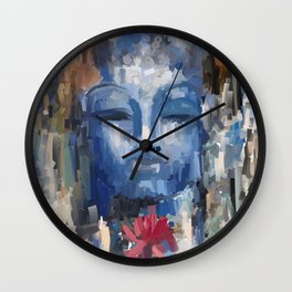 Lord Buddha anstarct painting Wall Clock