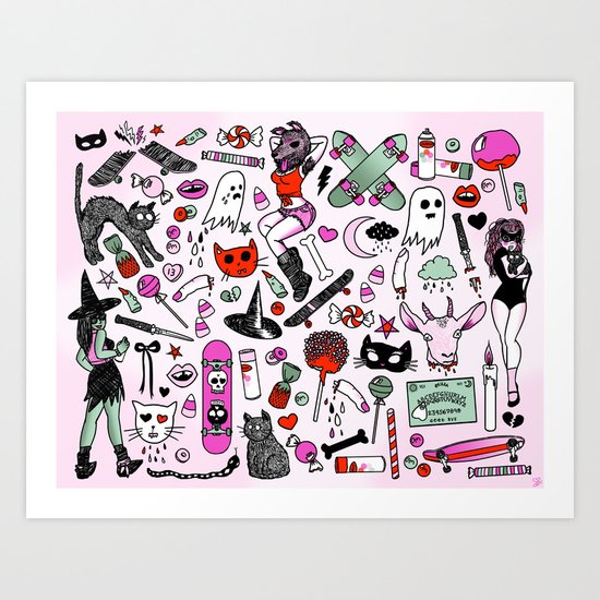 CREEPY CRUISERS Art Print