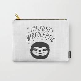 I'm Just Narcoleptic Carry-All Pouch | Animal, Fun, Star, Ink Pen, Funny, Sleep, Drawing, Wild, Moon, Typo 