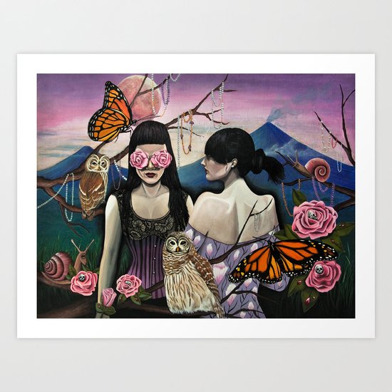 Isabela at Cristina Art Print