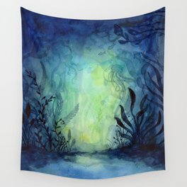 Ethereal Underwater Ocean Life Wall Tapestry