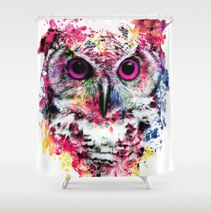 Owl Shower Curtain By Rizapeker Society6, Owl Shower Curtain Hooks