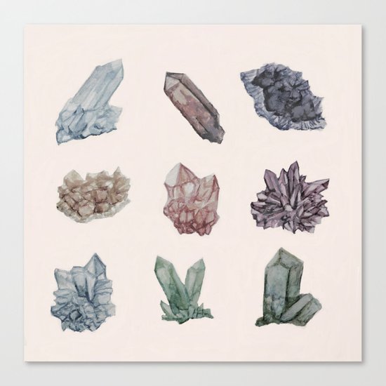 Crystals Canvas Print