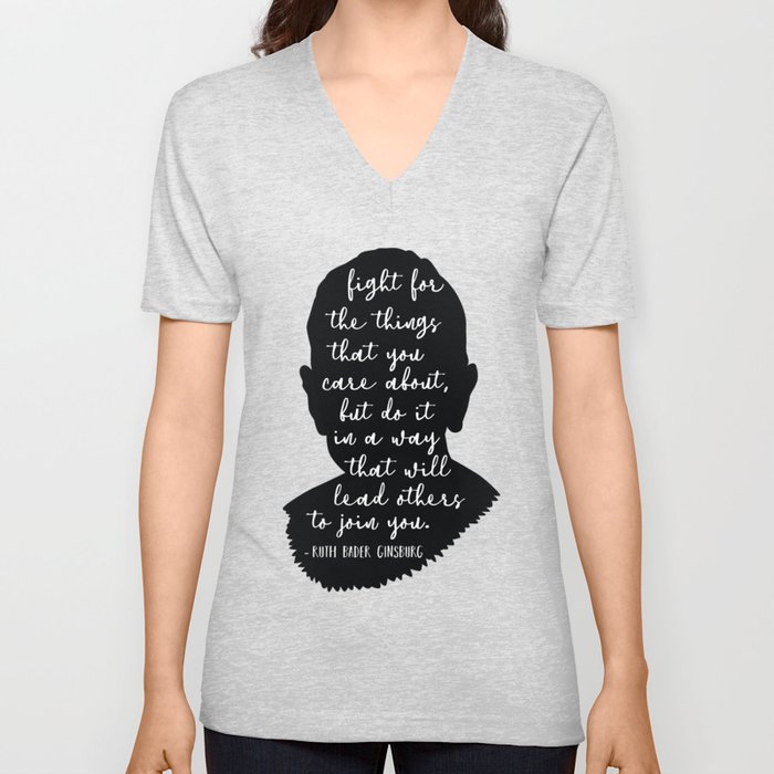 Ruth Bader Ginsburg Quote V Neck T Shirt