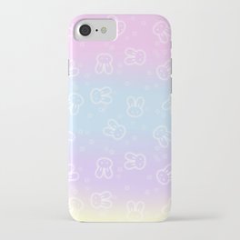 Pastel Bunnies (white version)  iPhone Case