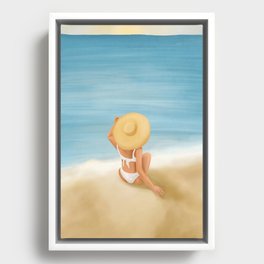 Beach Morning Framed Canvas