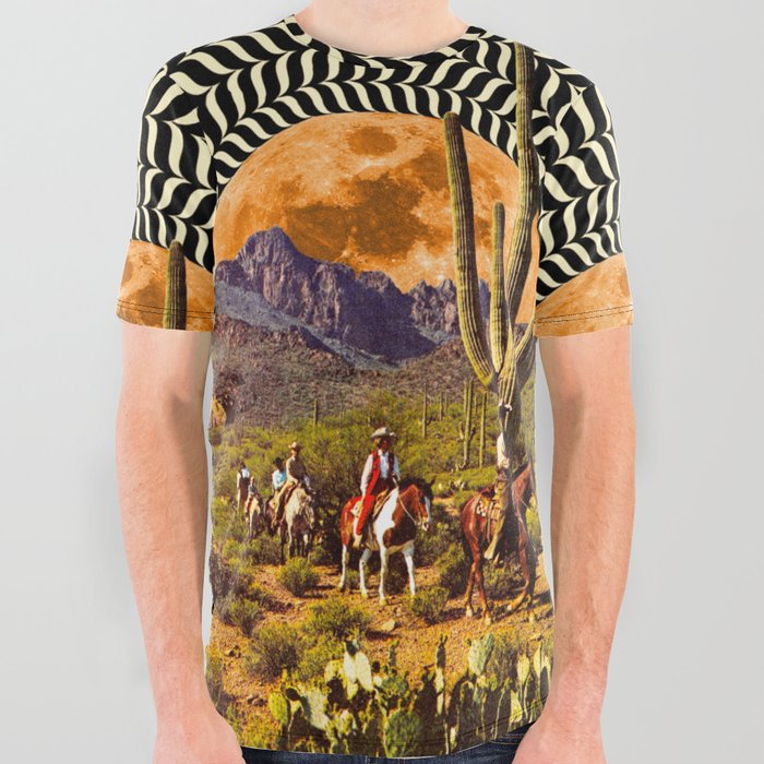 Illusionary Cowboys All Over Graphic Tee