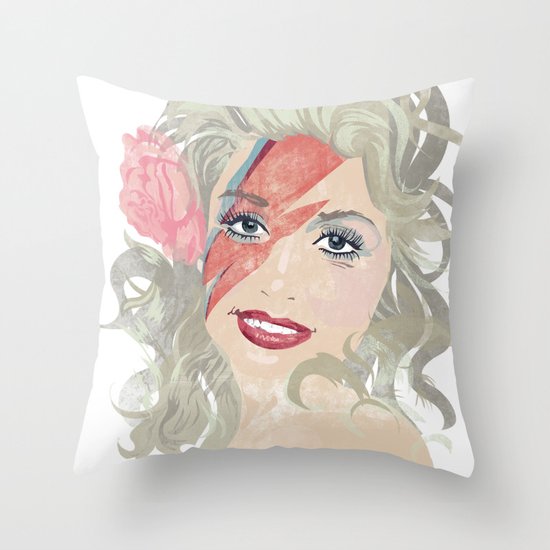 Dolly Stardust Throw Pillow