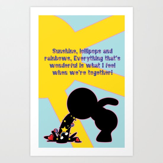 Sunshine Lollipops And Rainbows Art Print