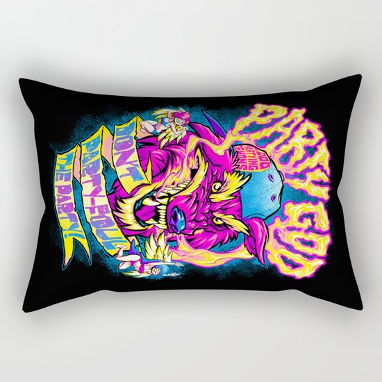 PARTY GOD (magenta) Rectangular Pillow
