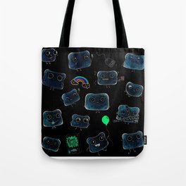 Uneasy Toast Pattern Tote Bag