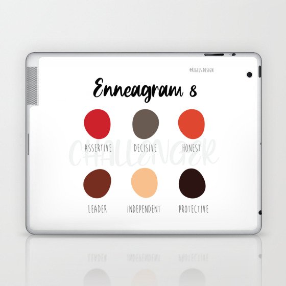 Enneagram 8 Laptop & iPad Skin