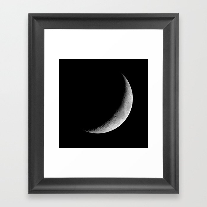 Crescent Moon Framed Art Print