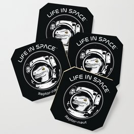 Life in Space: Raptornaut Coaster | Dinosaur, Photonillustration, Black And White, Astronaut, Graphicdesign, Space, Lifeinspace, Weird, Scifi, Geek 