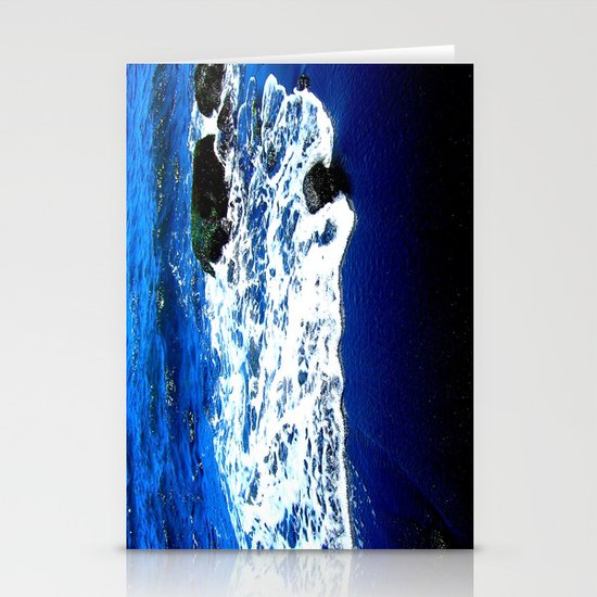 Black Sand Beach Stationery Cards