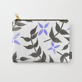Very peri floral pattern Carry-All Pouch