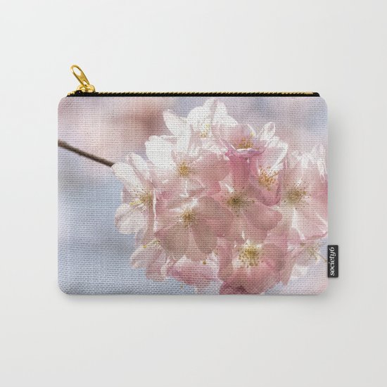 Branch of Cherryblossoms - Pink flowers on #Society6 Carry-All Pouch