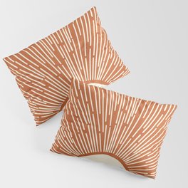 Terracota Minimalist Sun Pillow Sham