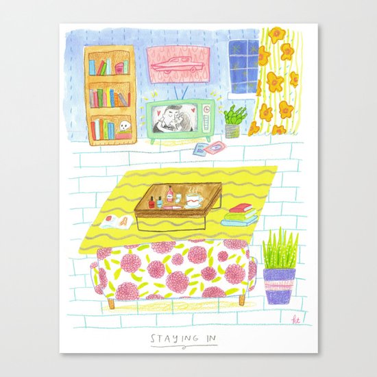 Staying In Canvas Print