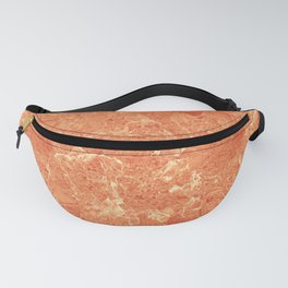 Orange Red Marble Texture Fanny Pack