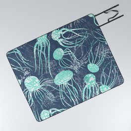 Jellyfish Picnic Blanket