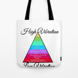 Emotional scale chart.Vibrational scale graphic  Tote Bag