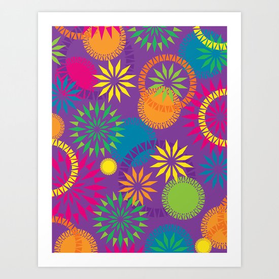 Spikeyflower Purple Art Print
