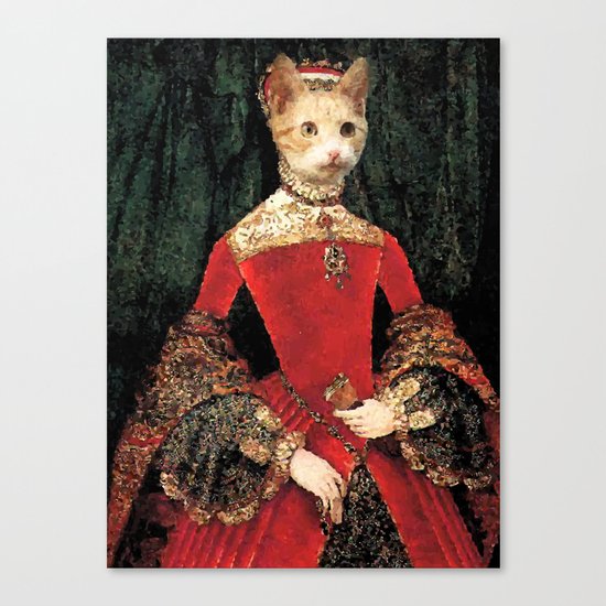 Royalty cat Canvas Print