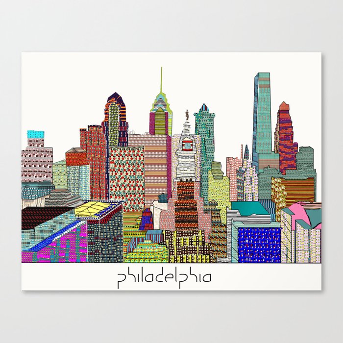 Philadelphia city sklyine Canvas Print