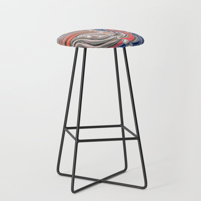 Swirls & Bubbles Bar Stool